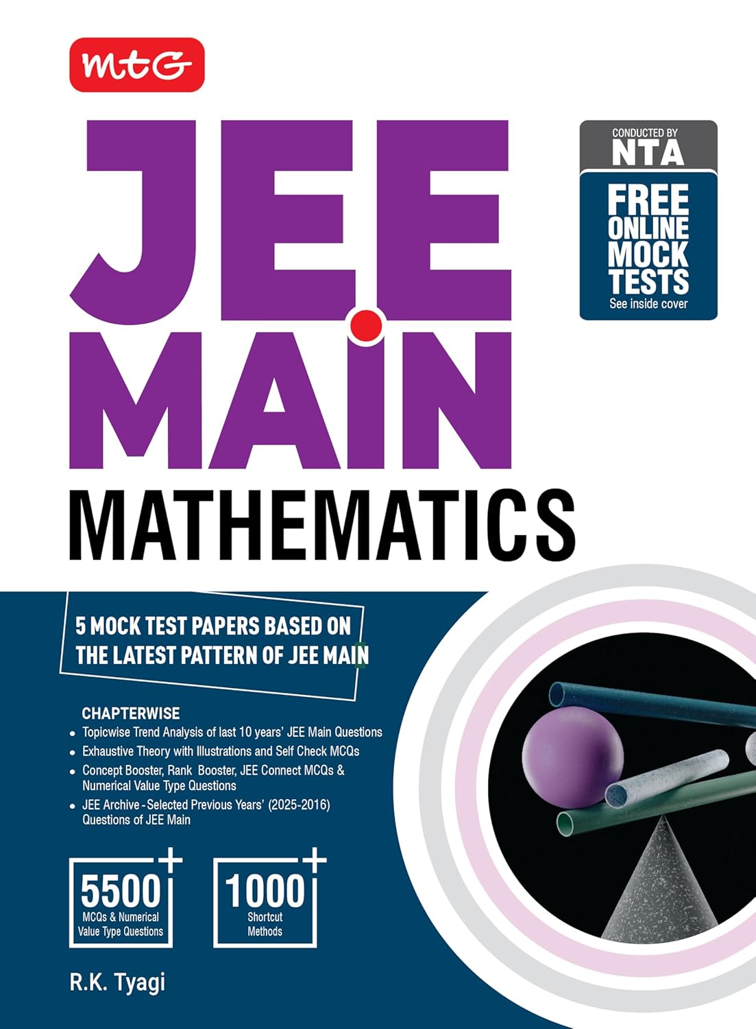 MTG JEE Main Mathematics Guide Book For 2026 Exam | Chapterwise Theory with 10 Previous Year Solved Question Paper (PYQs), MCQs, Formulae & Free Online Mock Tests