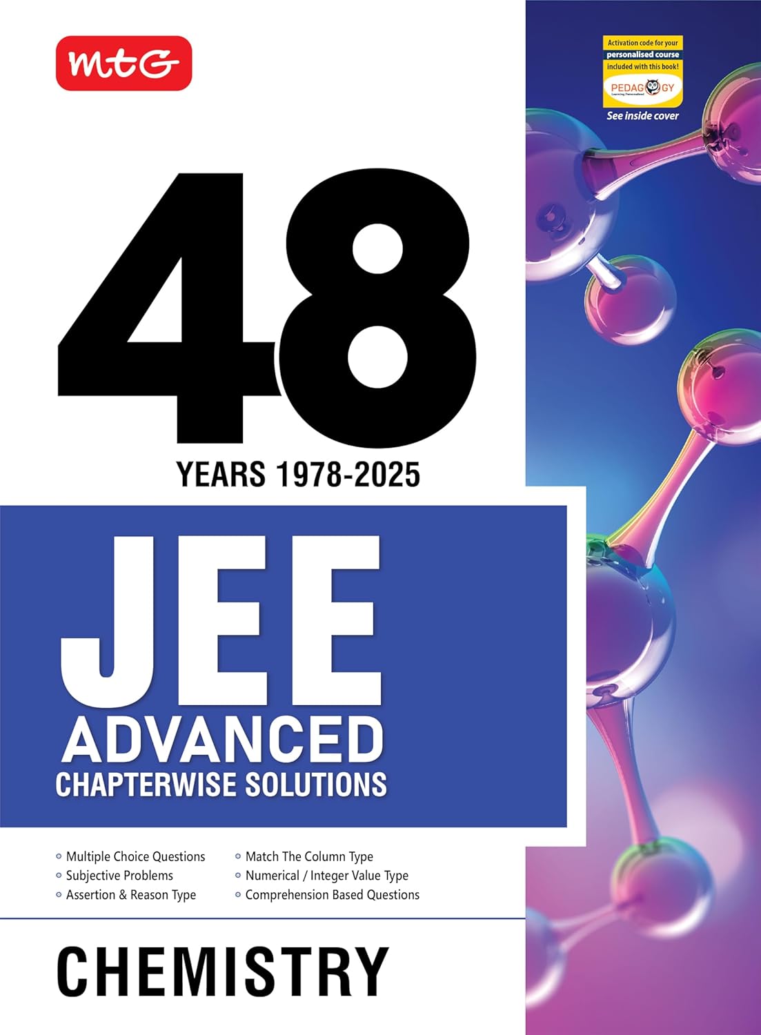 MTG 48 Years JEE Advanced (2025-1978) Chapter-wise Previous Years Solved Question Papers Chemistry Book | JEE Advanced PYQ Question Bank For 2026 Exam