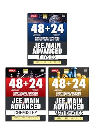 MTG 48 + 24 Years JEE Main (2025-2002) and JEE Advanced (2025-1978) Chapter-wise Topic-wise Previous Years Solved Papers Physics Chemistry & ... of 3 Book) | PYQ Question Bank For 2026 Exam