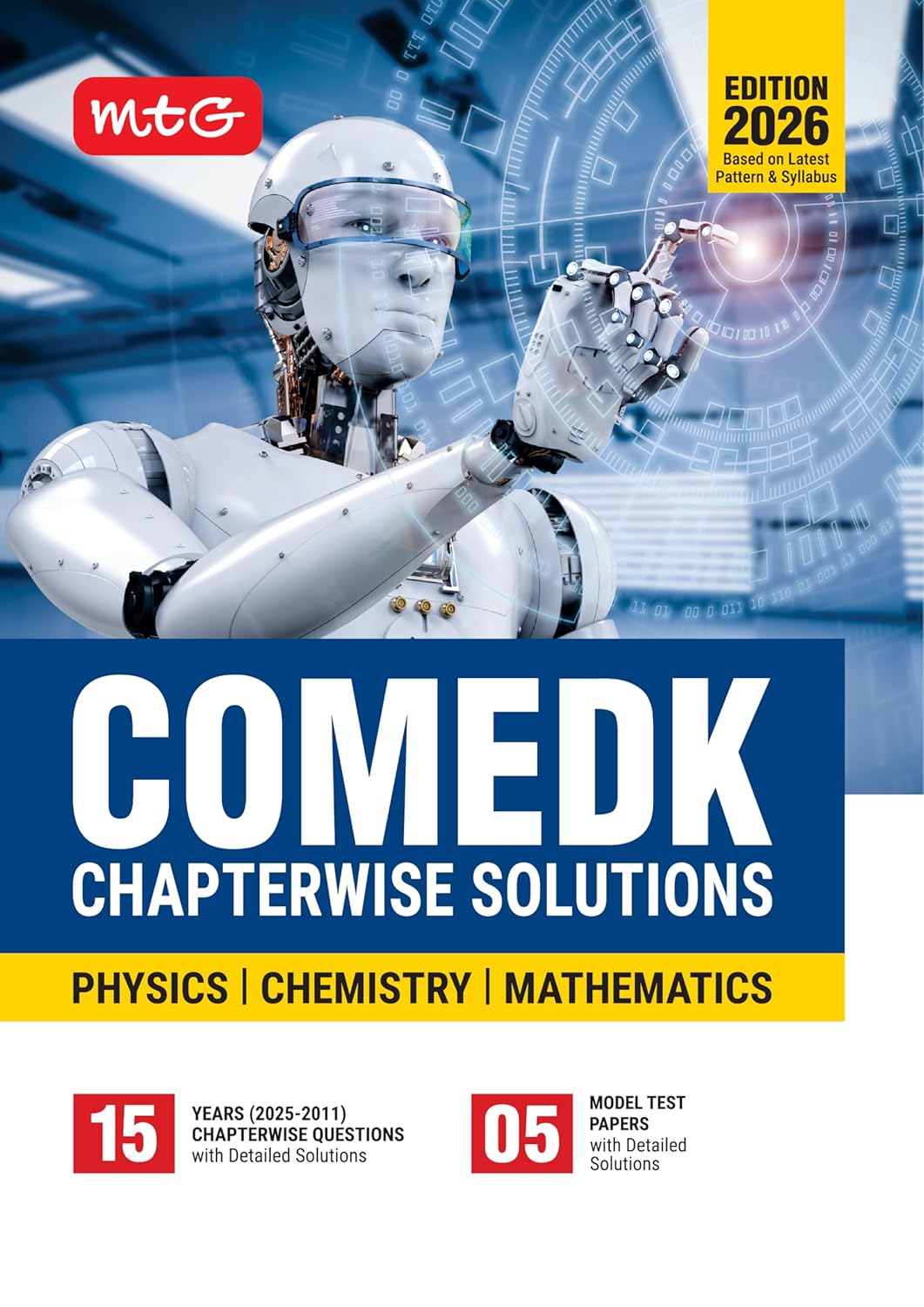 MTG COMEDK Chapterwise Previous 15 Years Solved Question Papers (PYQ Book) Physics, Chemistry & Mathematics For 2025-2026 Exam | 5 Model Test Papers ... (Based on Latest Pattern & Syllabus)