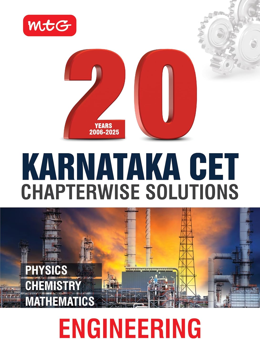 MTG 20 Years (2025-2006) Karnataka CET Chapterwise Solutions Physics, Chemistry & Mathematics | KCET Previous Year Solved Papers | KCET PYQ Book For Engineering Entrance Exam 2026