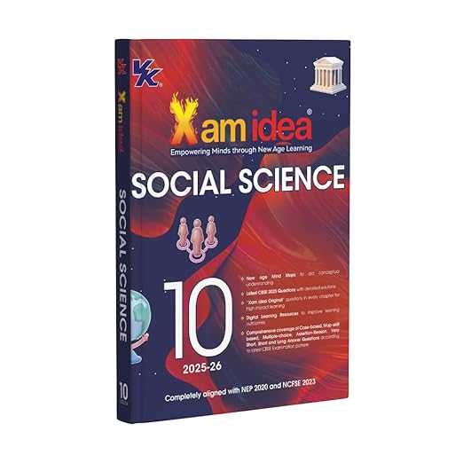 Xam idea Class 10 Social Science (2025-26) | Latest CBSE Syllabus | Mind Maps & Digital Learning Resources | Comprehensive Coverage