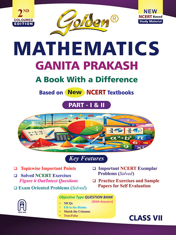 Previous Next Golden Mathematics Study Material Based on NEW NCERT Ganita Prakash Part-1 & 2 For Class 7th For CBSE 2027 Board Exams