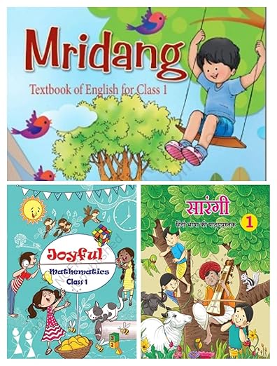 Class 1 Textbook MRIDANG & JOYFUL MATHEMATICS & सारंगी [ 3 book set ] new edition 2023 ncert book
