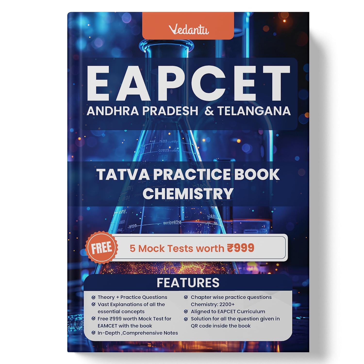 Vedantu Andhra Pradesh & Telangana EAPCET / EAMCET Tatva Practice Question Bank Chemistry Book | Chapterwise Theory and Mock Tests | Includes Free Online Mock Tests