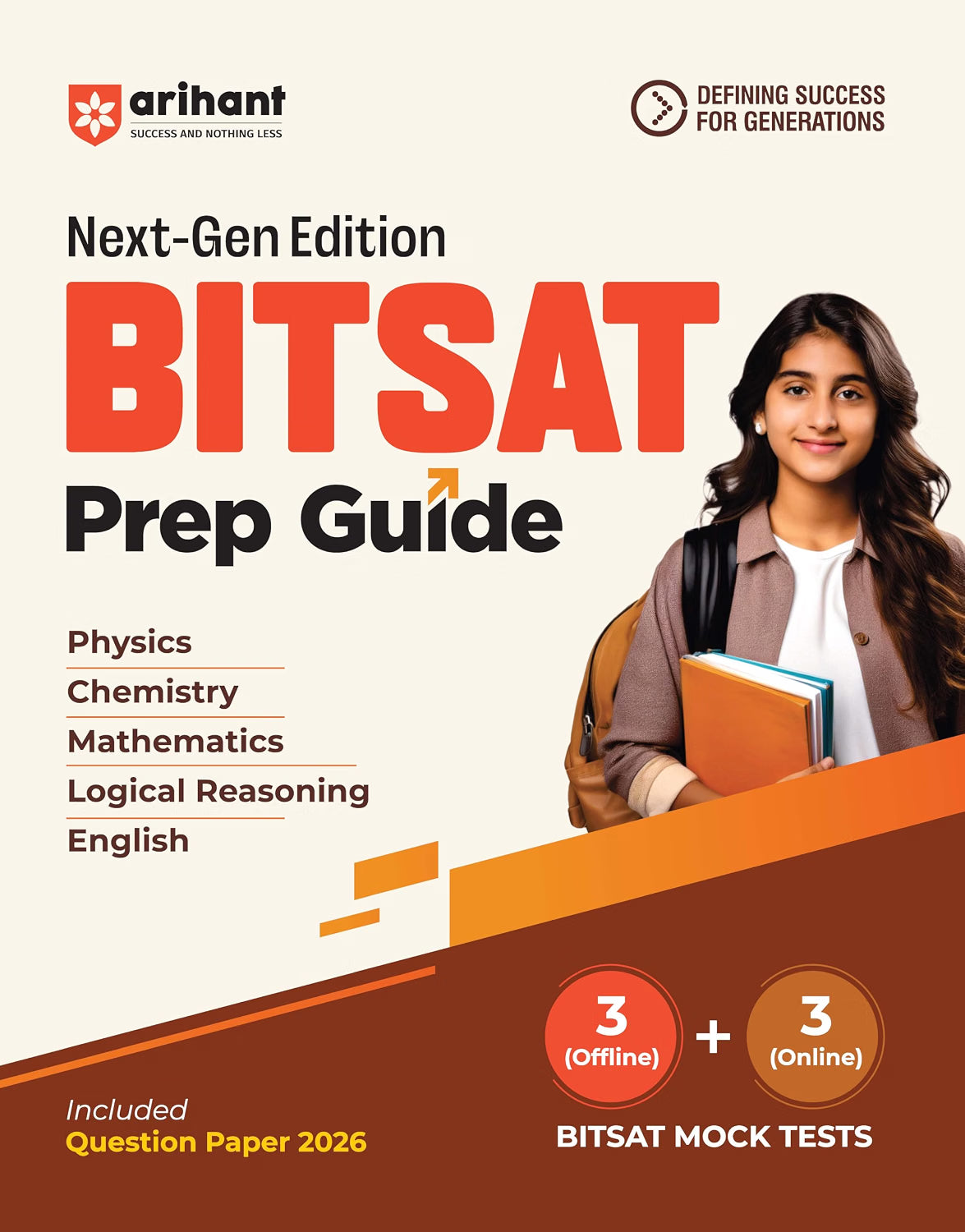 Arihant BITSAT 2027 Prep Guide | Physics, Chemistry, Mathematics, Logical Reasoning & English | Question Paper 2026 Included | 3 Offline + 3 Online Mock Tests | Next-Gen Edition