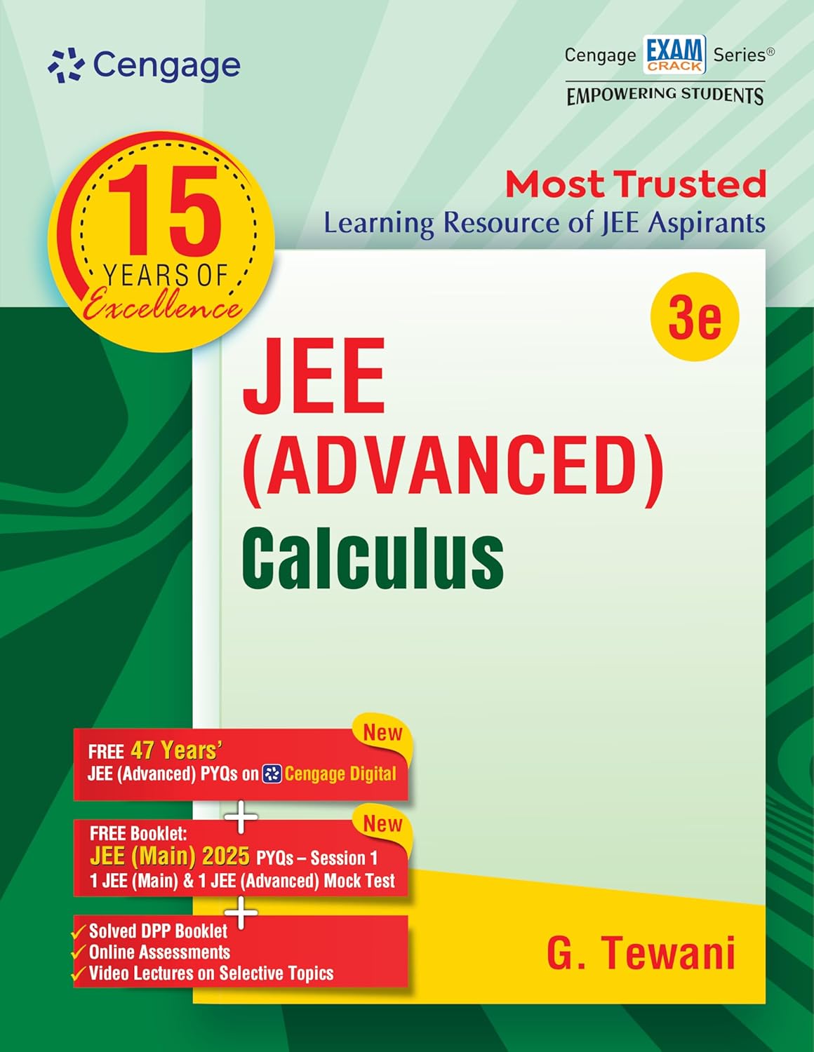 Cengage JEE Advanced Calculus with Free Online Assessments & Digital Content