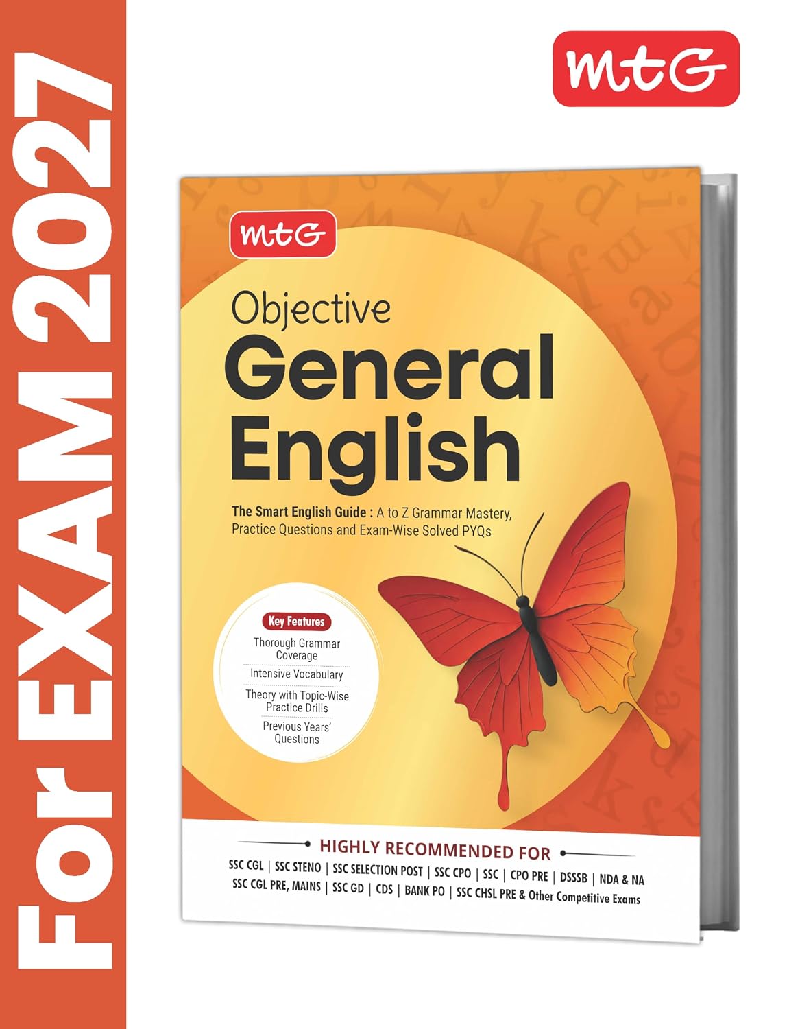 MTG Objective General English Book For 2027 | For SSC, Banking, NDA & NA, CDS, DSSB & Other Competitive Exams | Practice Questions, Grammar Coverage, Vocabulary & PYQs