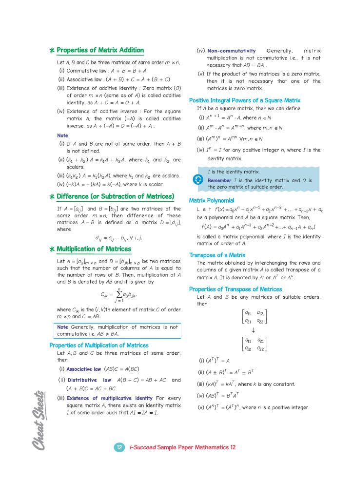 Arihant i-Succeed CBSE Sample Papers 2027 Class 12 Mathematics | 15 Sample Question Papers | Colour-Coded Revision Cheat Sheets, Toppers Copy with Expert Insights | Free Super Power Kit