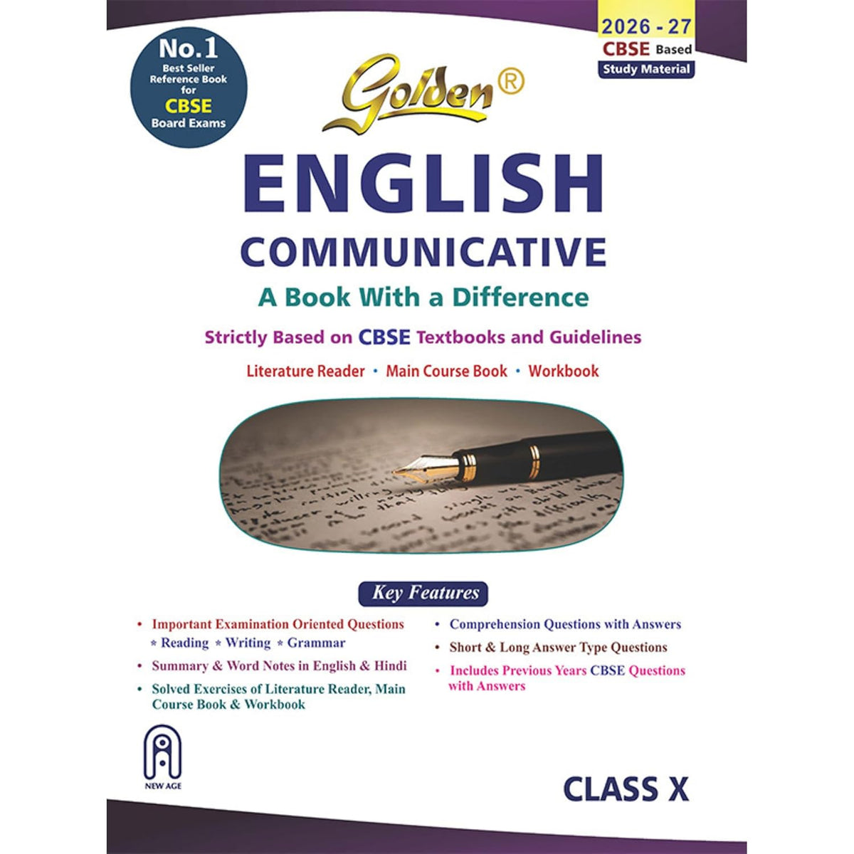Buy Golden English Communicative: Based on New NCERT for Class-10 ...