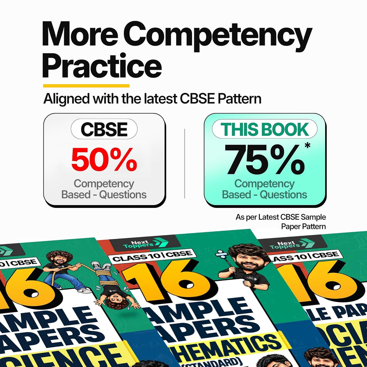 Next Toppers Sample Papers Class 10 2026-27 CBSE Board Examinations | Science, Mathematics Standard & Social Science | 3 Books Combo by Prashant Kirad, Shobhit Nirwan & Digraj Singh Rajput | Board Exam 2027