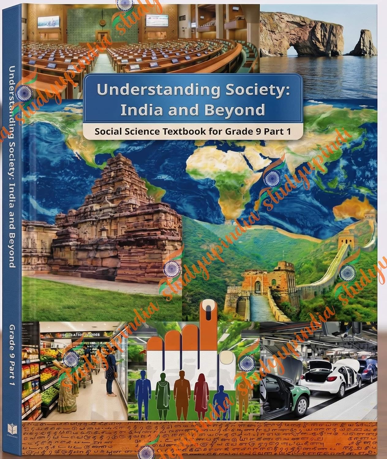 NCERT CLASS 9 Understanding Society – India and Beyond, Textbook of Social Science for Grade 9, Part 1 908 (ENG MED) | History & Geography, Civics & Economics, Grade 9 Curriculum, Part 1 of Series, Indian Education