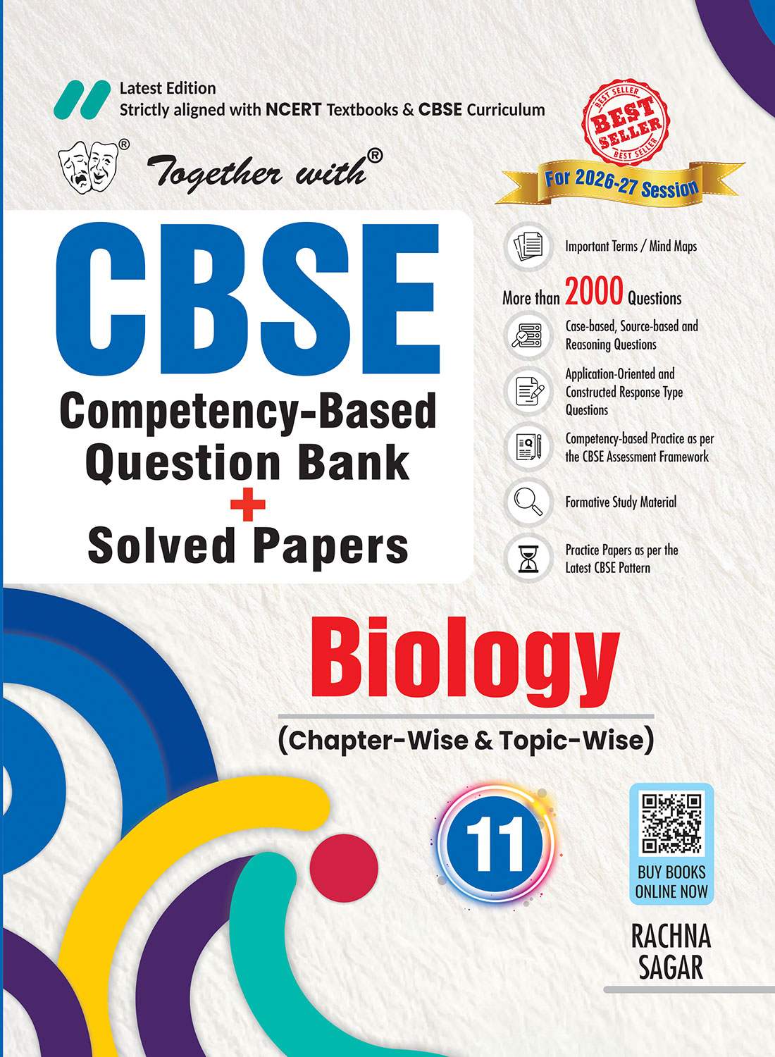 Together with Biology Class 11  CBSE Question Bank for 2025-26 Exam (Chapterwise & Topicwise)