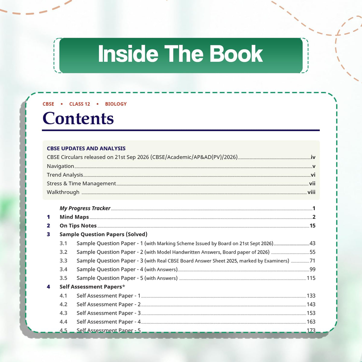 Oswaal Sample Paper Class 12 Biology for CBSE 2026-27 Board Exams based on latest CBSE SQP dated (21 Sep 2026) | New Questions Typologies