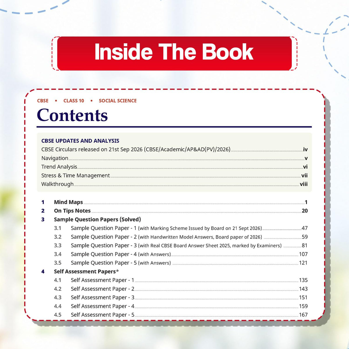 Oswaal Sample Paper Class 10 Social Science for CBSE 2026-27 Board Exams based on latest CBSE SQP dated (21 Sep 2026) | New Questions Typologies