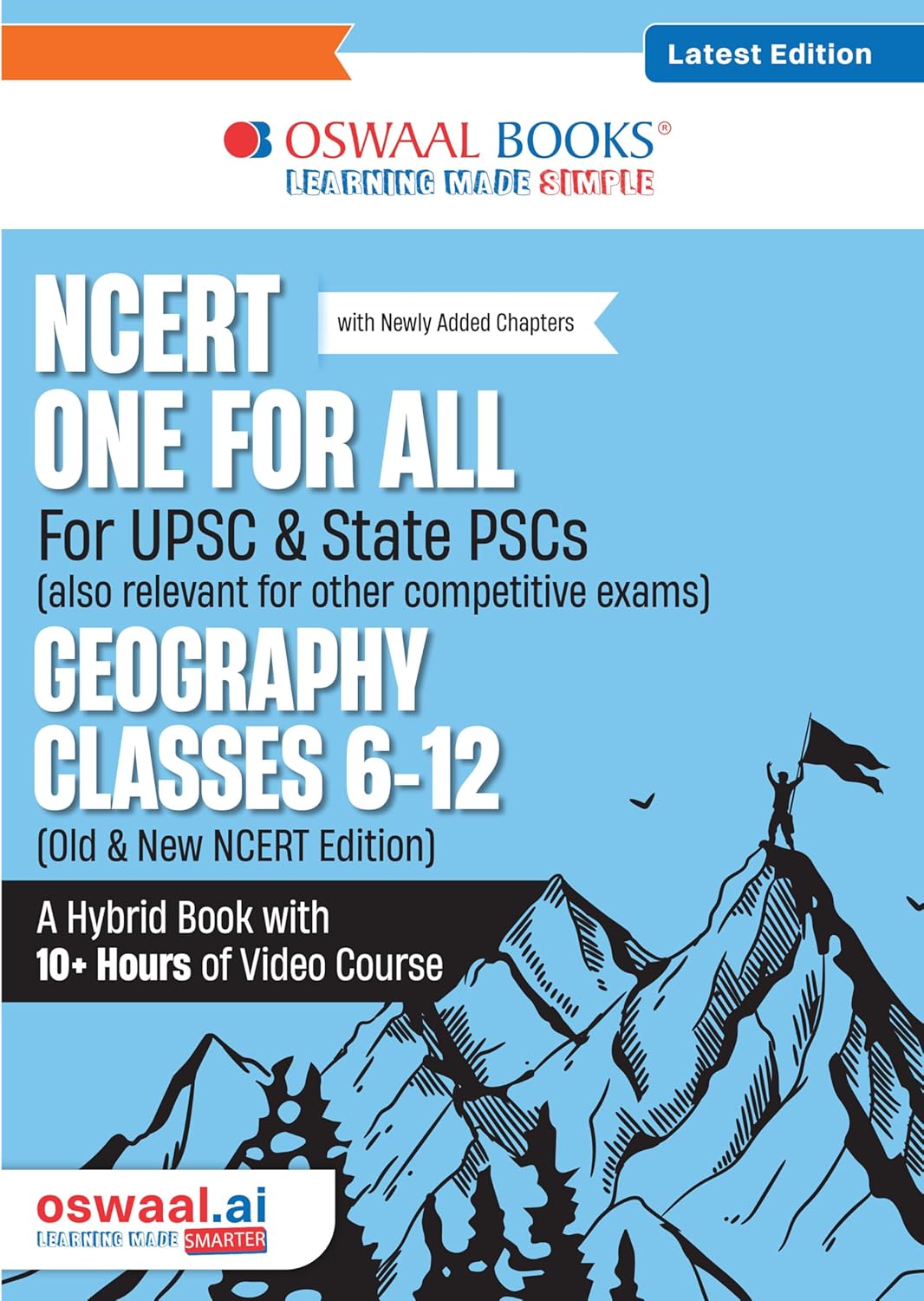 Oswaal NCERT One For All Book for UPSC & State PSCs | Geography Classes 6-12 (Old & New NCERT Edition) Latest Edition