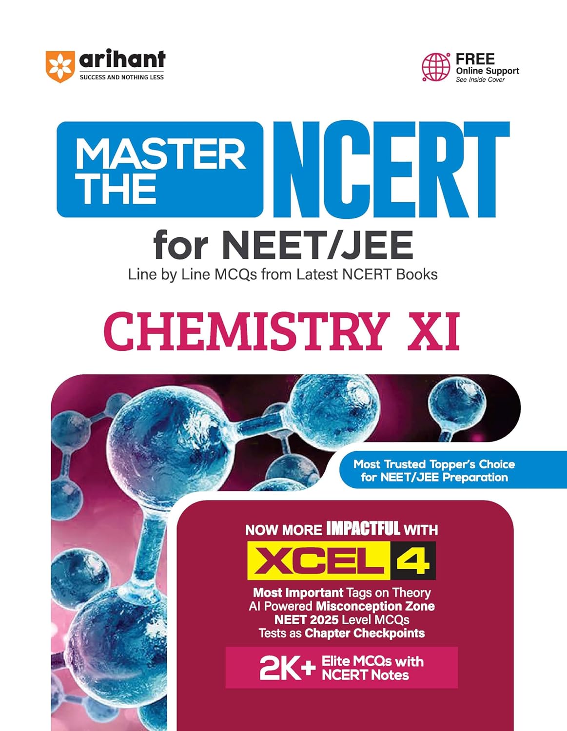 Arihant Master the NCERT Chemistry Class 11 | For NET, JEE & CUET 2026-27 | Line by Line MCQs from Latest NCERT Book | NCERT-Based 2K+ MCQs, AI-Based Misconception Zone | Revised Edition 2026