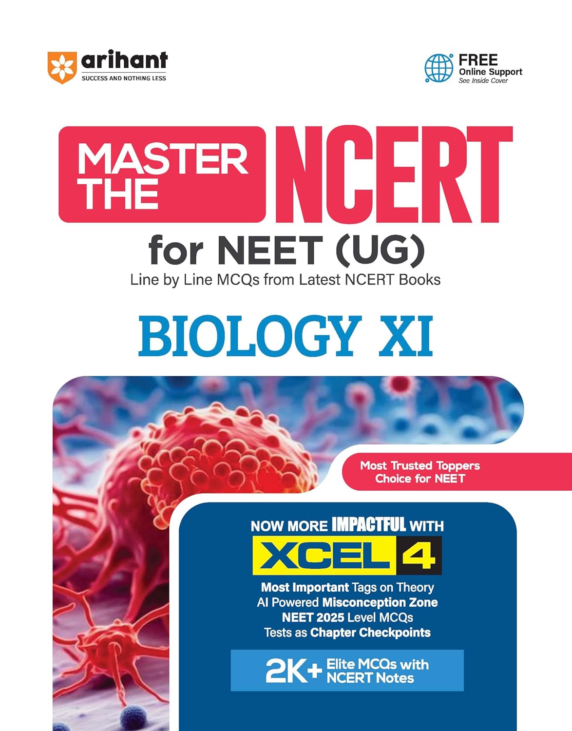 Arihant Master the NCERT Biology Class 11 | For NEET (UG) & CUET 2027 | Line by Line MCQs from Latest NCERT Book | NCERT-Based 3000+ MCQs, AI-Based Misconception Zone