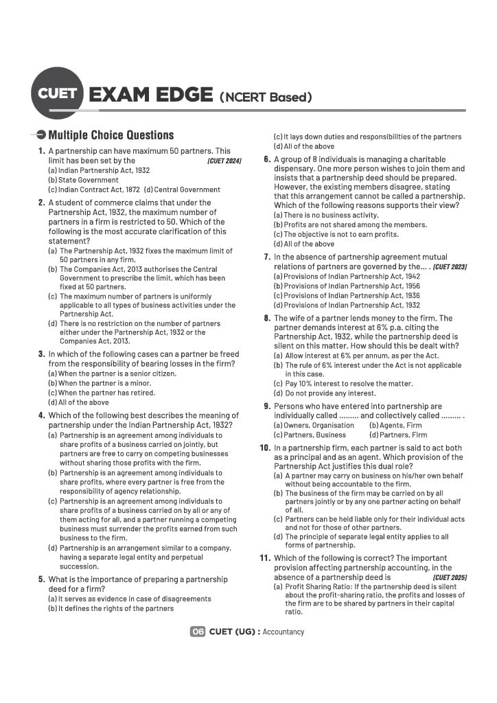 Arihant NTA CUET UG 2027 Section II Domain Commerce| Accountancy, Economics, Business Studies, Applied Mathematics | 4000+ Exam Pattern MCQs, Solved Paper 2026, Quick Revision Notes & 2 Practice Sets