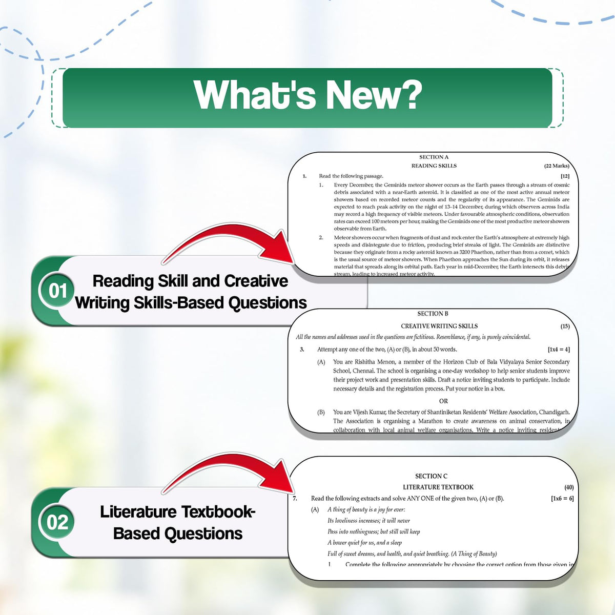Oswaal Sample Paper Class 12 English Core for CBSE 2026-27 Board Exams based on latest CBSE SQP dated (21 Sep 2026) | New Questions Typologies