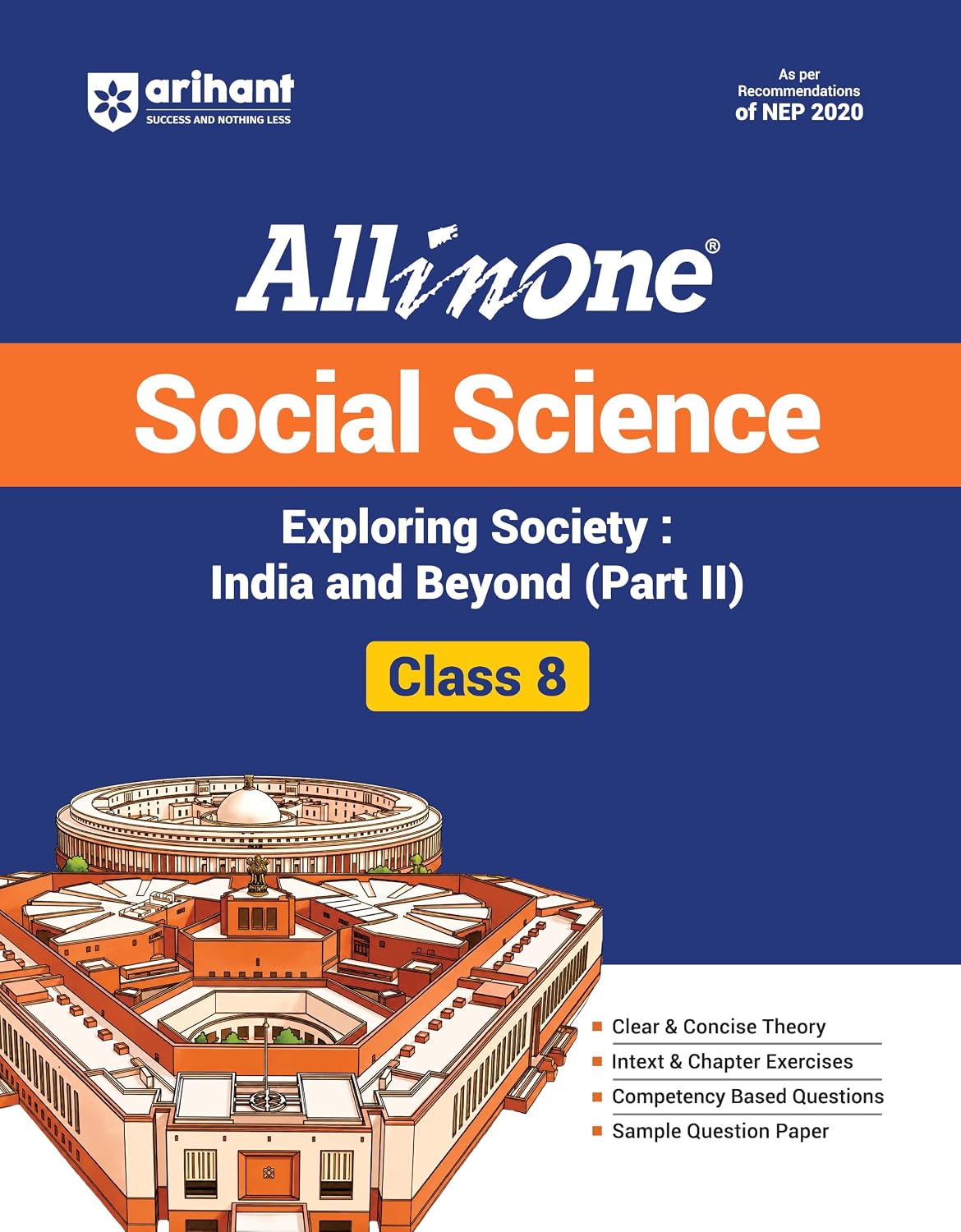 Arihant All in One Social Science Exploring Society : India and Beyond (Part II ) Class 8 for CBSE Exam 2026-27 | NCERT Based Complete Theory, Practice Exercises & Mind Maps | Revised Edition
