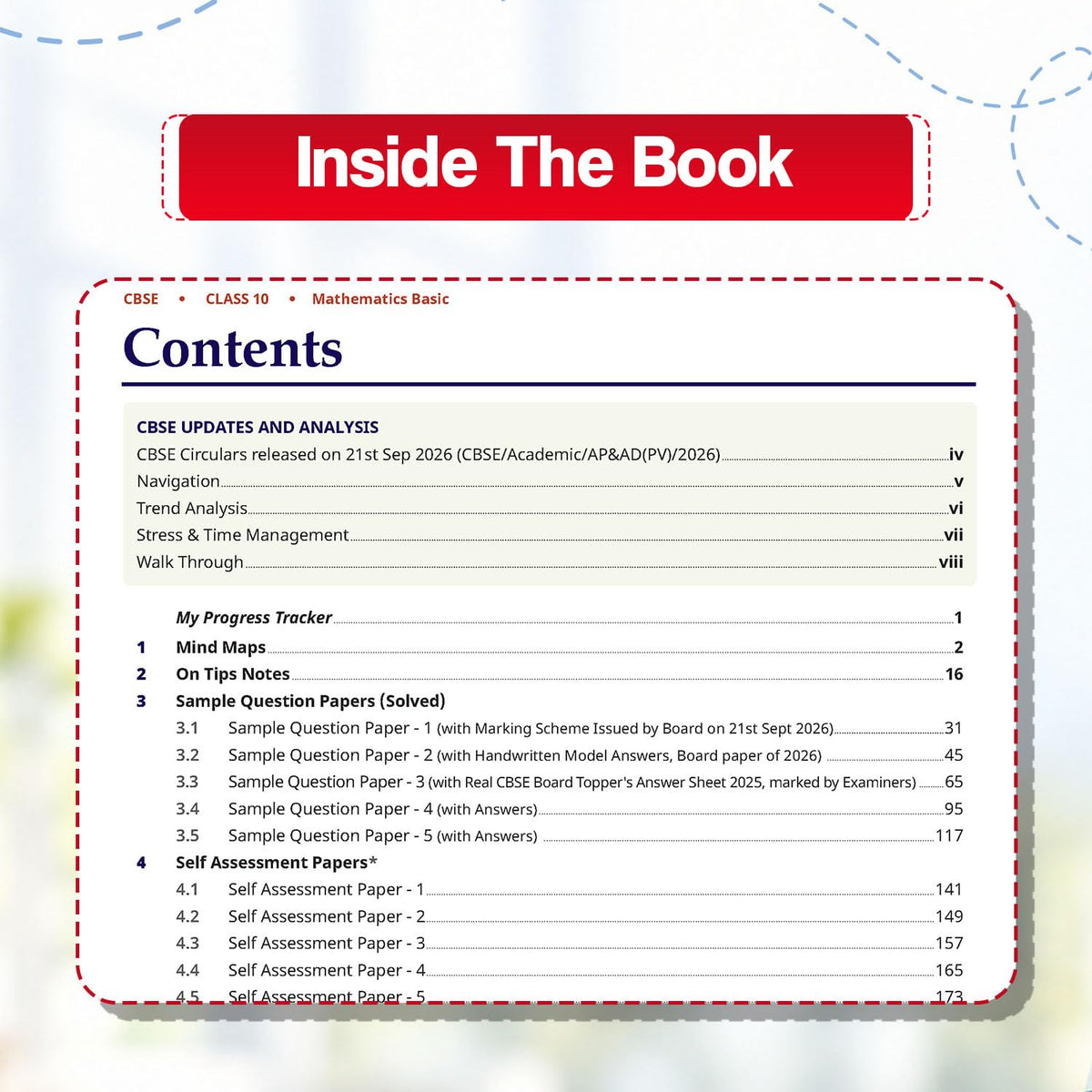 Oswaal Sample Paper Class 10 Mathematics Basic for CBSE 2026-27 Board Exams based on latest CBSE SQP dated (21 Sep 2026) | New Questions Typologies