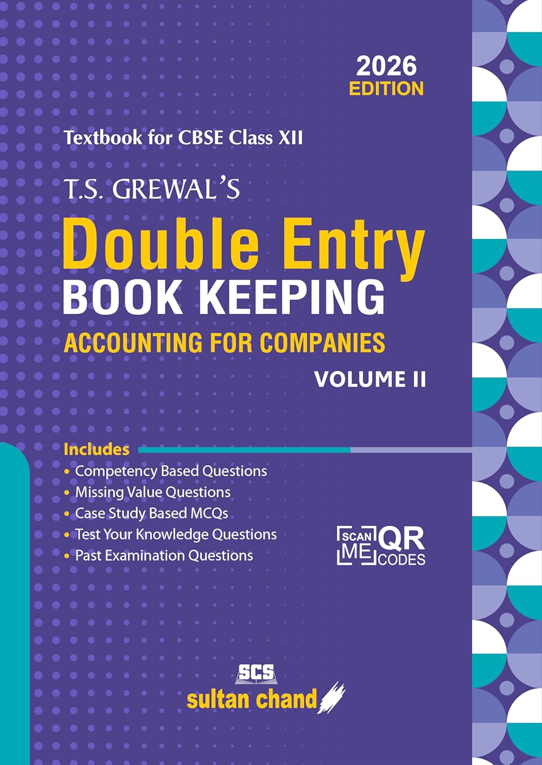 TS Grewal Double Entry Book Keeping Accounting For Companies Vol 2 Textbook for CBSE Class 12