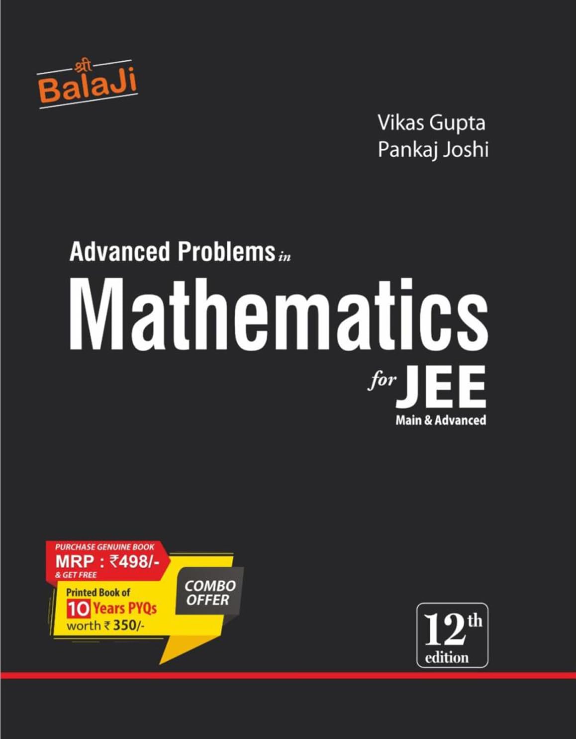 Advanced Problems in Mathematics for JEE (Main & Advanced) - 12th Edition, 2026 [BLACK BOOK]