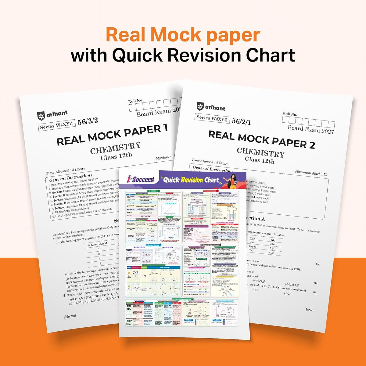 Arihant i-Succeed CBSE Sample Papers 2027 Class 12 Chemistry | 15 Sample Question Papers | Colour-Coded Revision Cheat Sheets, Based on Libre Office | Free Super Power Kit