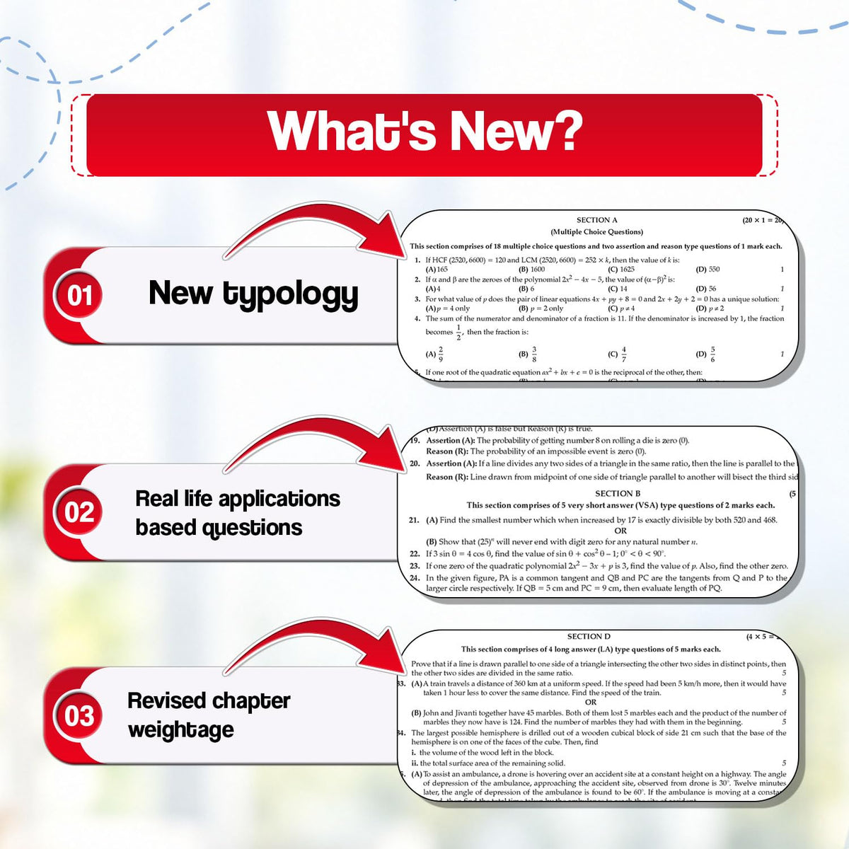 Oswaal Sample Paper Class 10 Mathematics Basic for CBSE 2026-27 Board Exams based on latest CBSE SQP dated (21 Sep 2026) | New Questions Typologies
