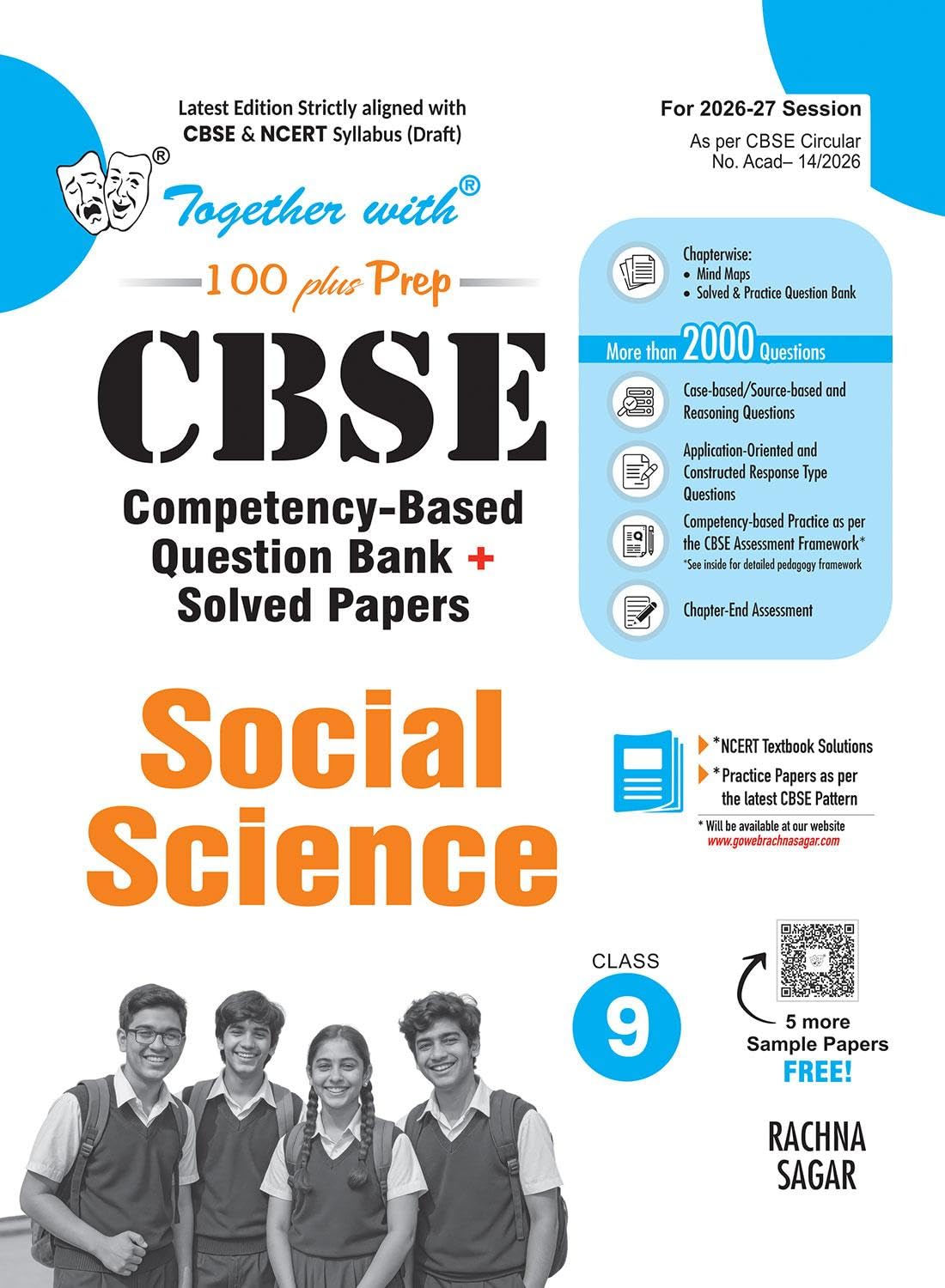 Together with CBSE Question Bank Social Science for Class 9 Exam 2027 | As per latest syllabus with Chapter wise & Topic wise Solved Questions, Mind Maps & Practice Papers