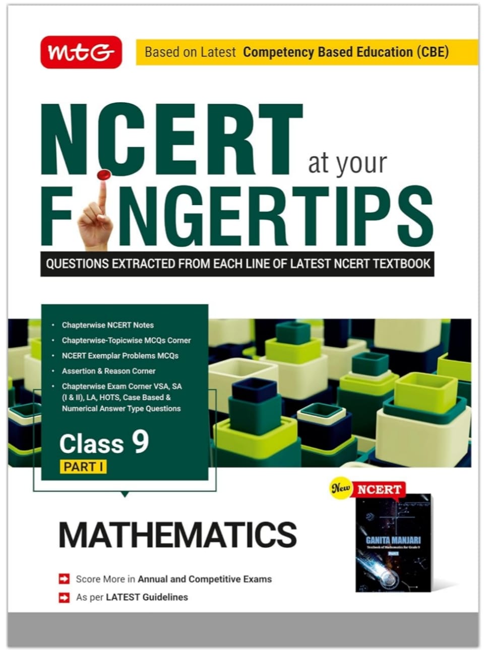 MTG Class-9 NCERT at your Fingertips Mathematics (Part-1) - Chapterwise Topicwise Practice Corner, NCERT Exemplar Problems MCQs, NCERT Notes, ... | As Per New NCERT Syllabus & CBE Pattern