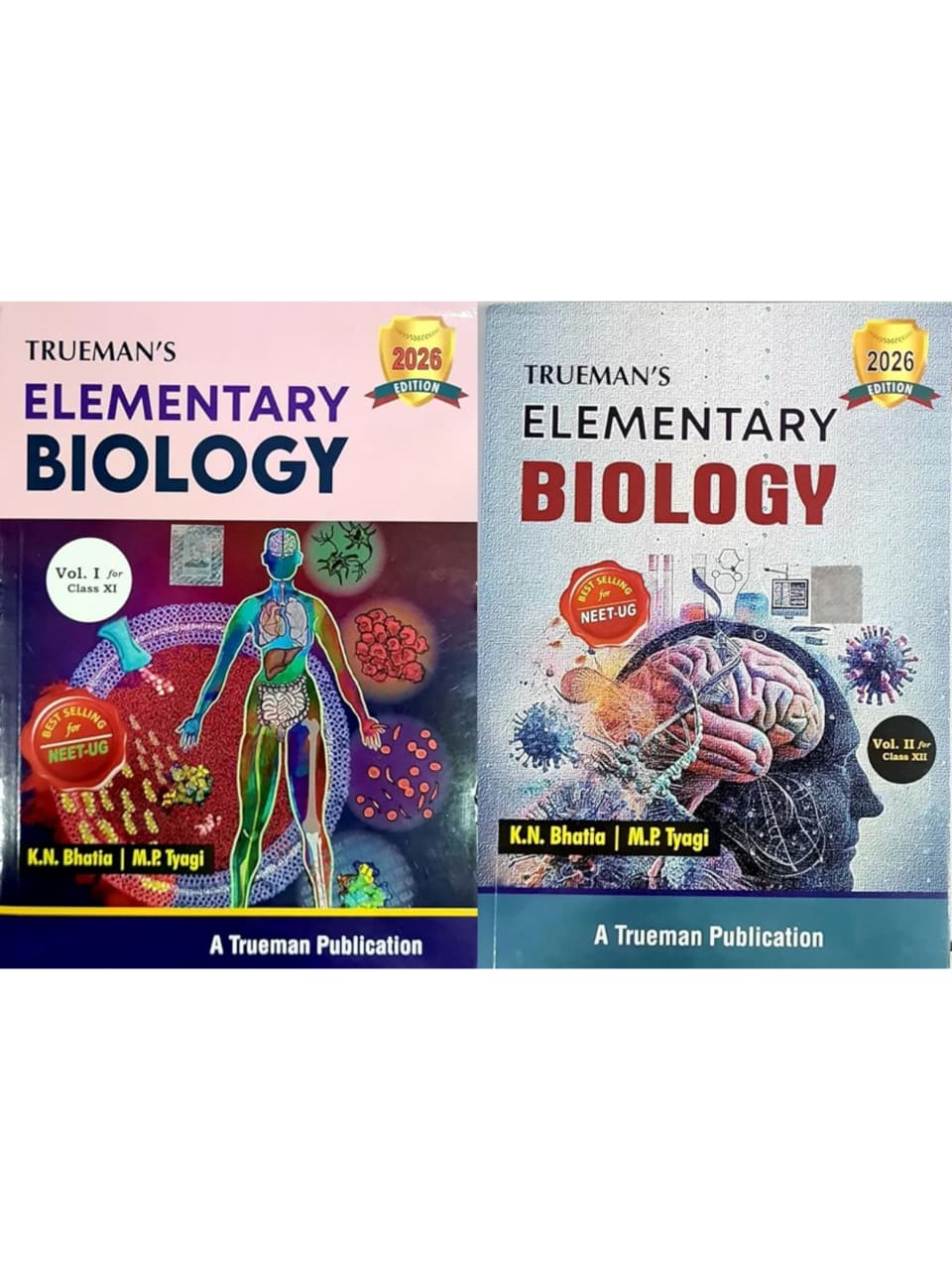 Trueman's Elementary Biology - For Class 11 and 12 - Vol 1 & 2 - Combo Set of 2 Books - 2026/Edition
