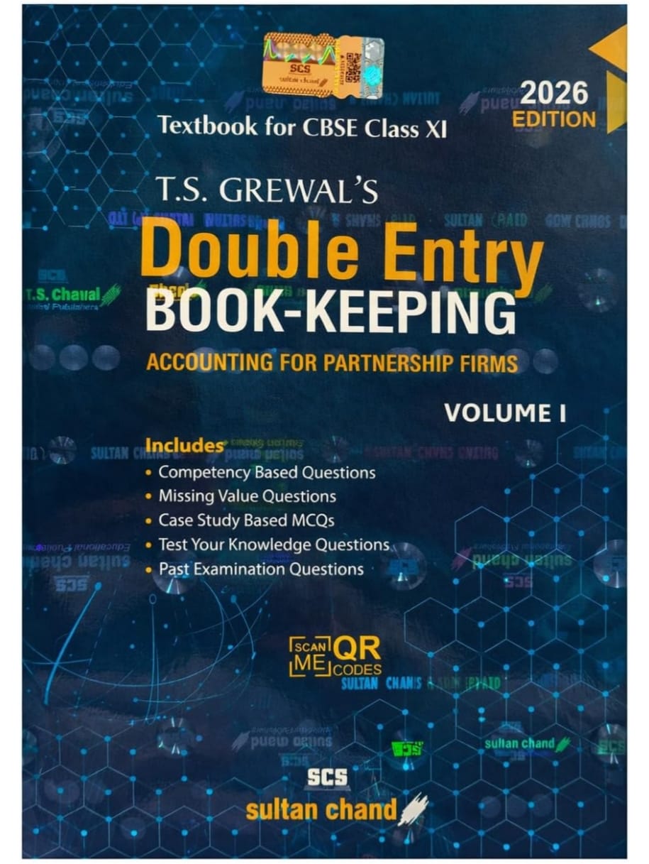 T.S. Grewal'S Double Entry Book Keeping - Accounting For Partnership Firms (Vol.1): Textbook for CBSE Class 12 (2026-27 Session)
