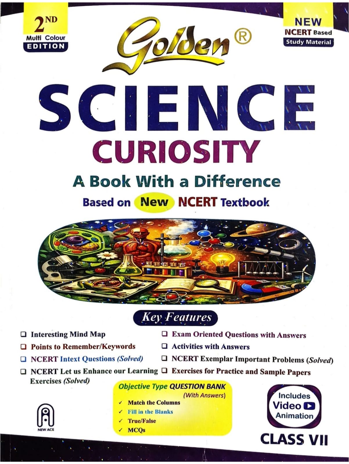 Golden Science Study Material Based on NEW NCERT Curiosity For Class 7 | For CBSE 2026 - 27 Exams |Summary | Solved NCERT Intext Questions | Solved NCERT ... | Objective Type Question Bank | MCQs
