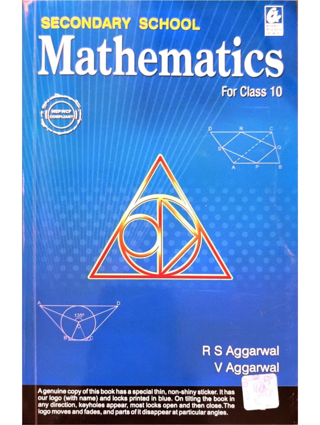 Rs Aggarwal  Maths Class 10 2026-27 Edition | Secondary School Mathematics Class 10 NCERT Based Book for CBSE 2027 Exams | Latest 2026 Original Book with Hologram on Cover