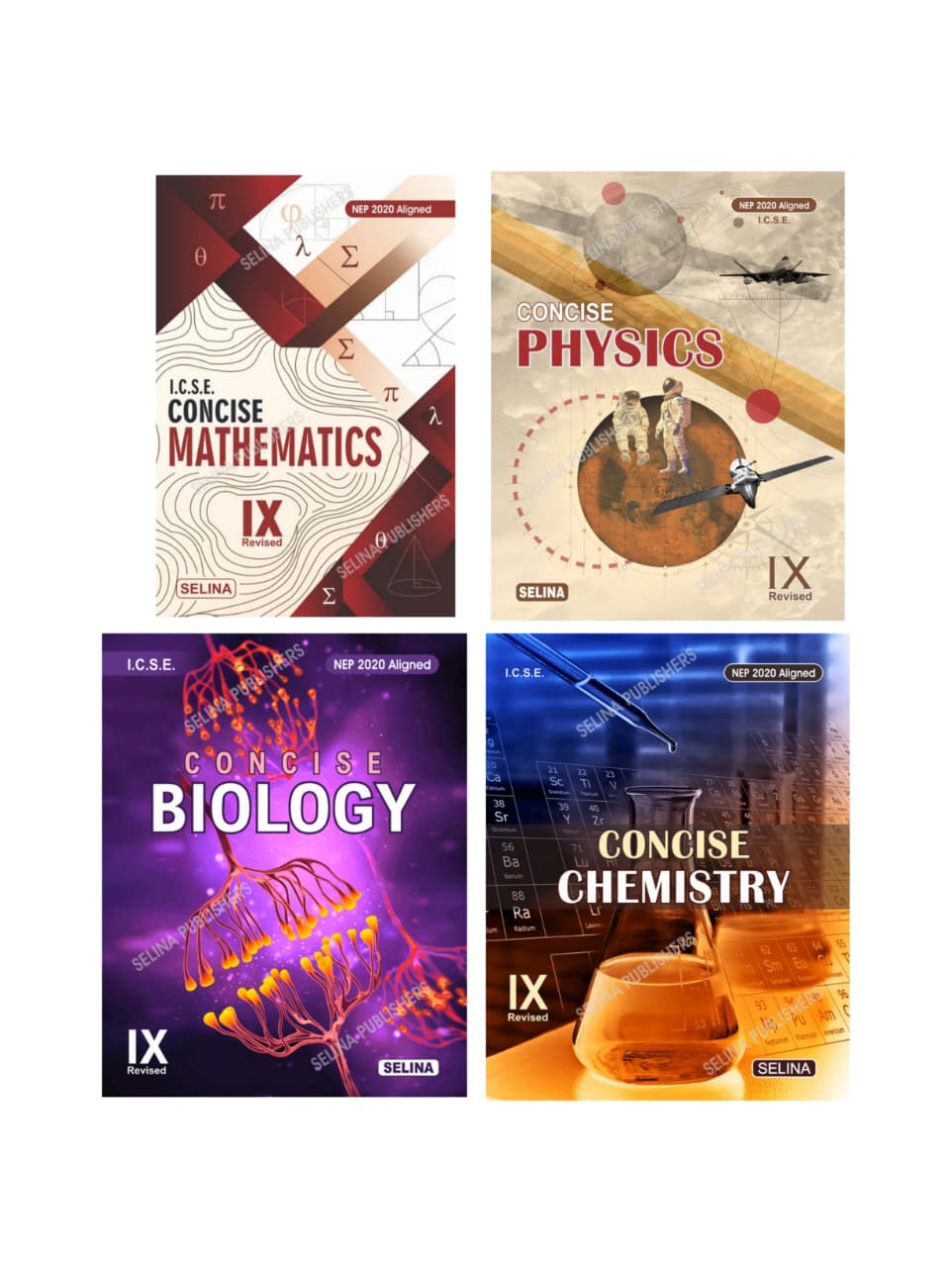 SELINA ICSE CONCISE PHYSICS, CHEMISTRY, BIOLOGY, AND MATHEMATICS FOR CLASS 9 Latest Edition 2026-2027 4 BOOKS SETS (Selina Icse Concise Series)
