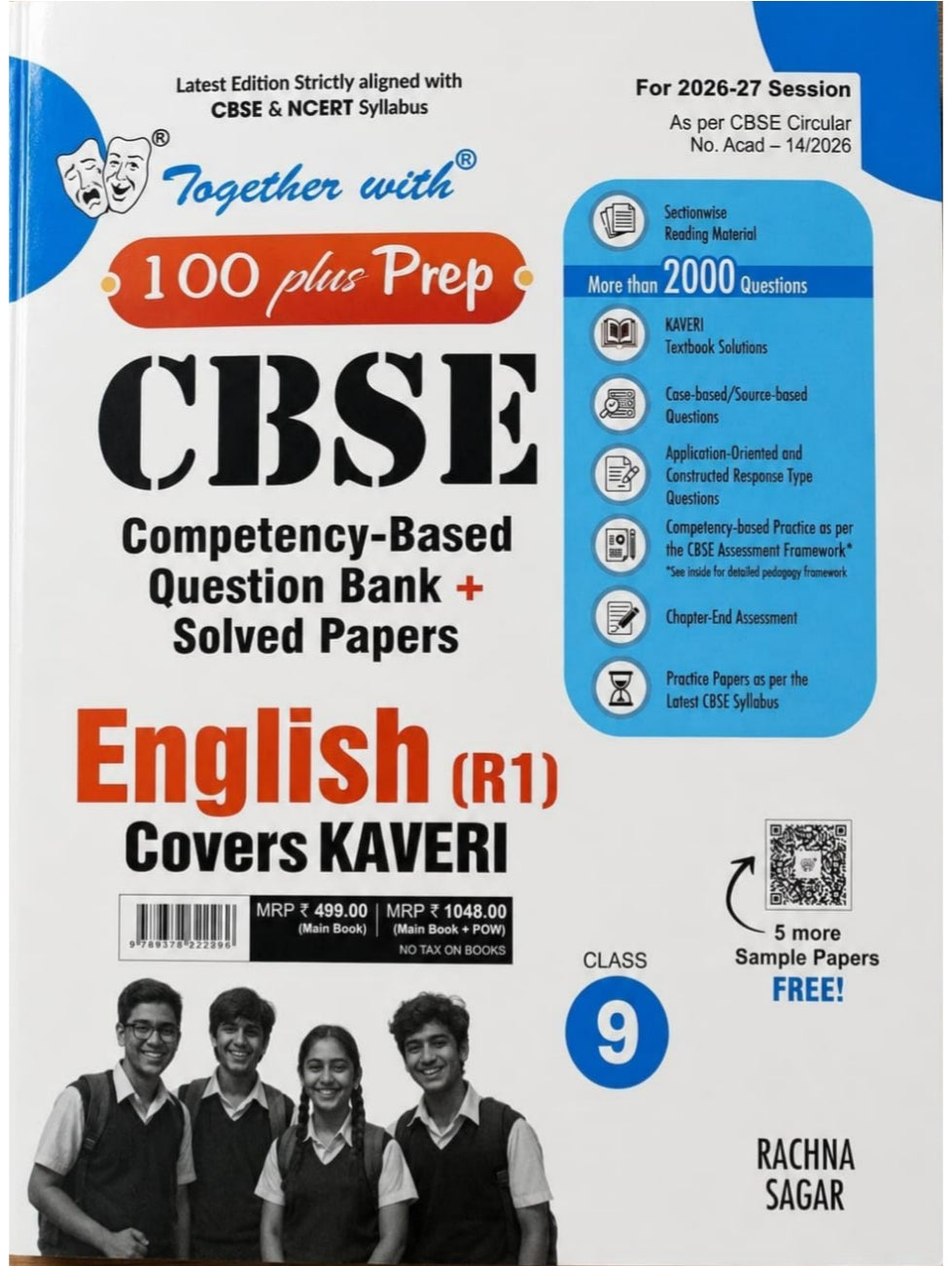 Together with CBSE Question Bank Class 9 English Language & Literature for 2025-26 Exam (Chapterwise & Topicwise)