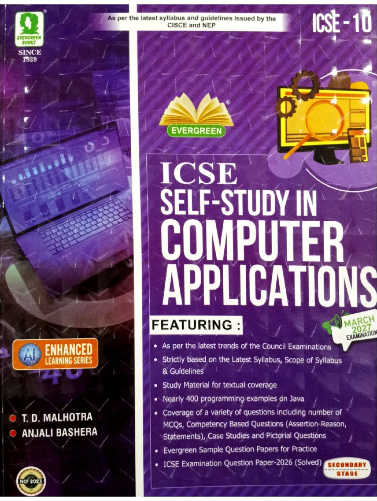 Evergreen ICSE Self Sudy Computer Applications for Class 10