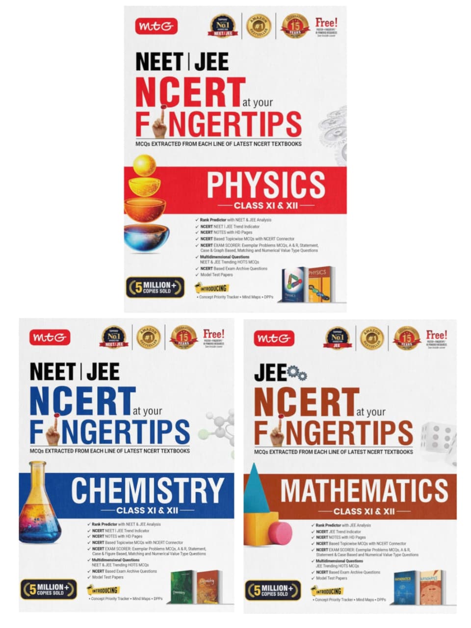 (Pre- Order) MTG FINGERTIPS Physics, Chemistry & Mathematics For JEE Exam 2026-2027 (Set of 3 Books) | NCERT Exam Scorer, Concept Priority Tracker, ... | 15th Edition (Based on JEE Latest Pattern)