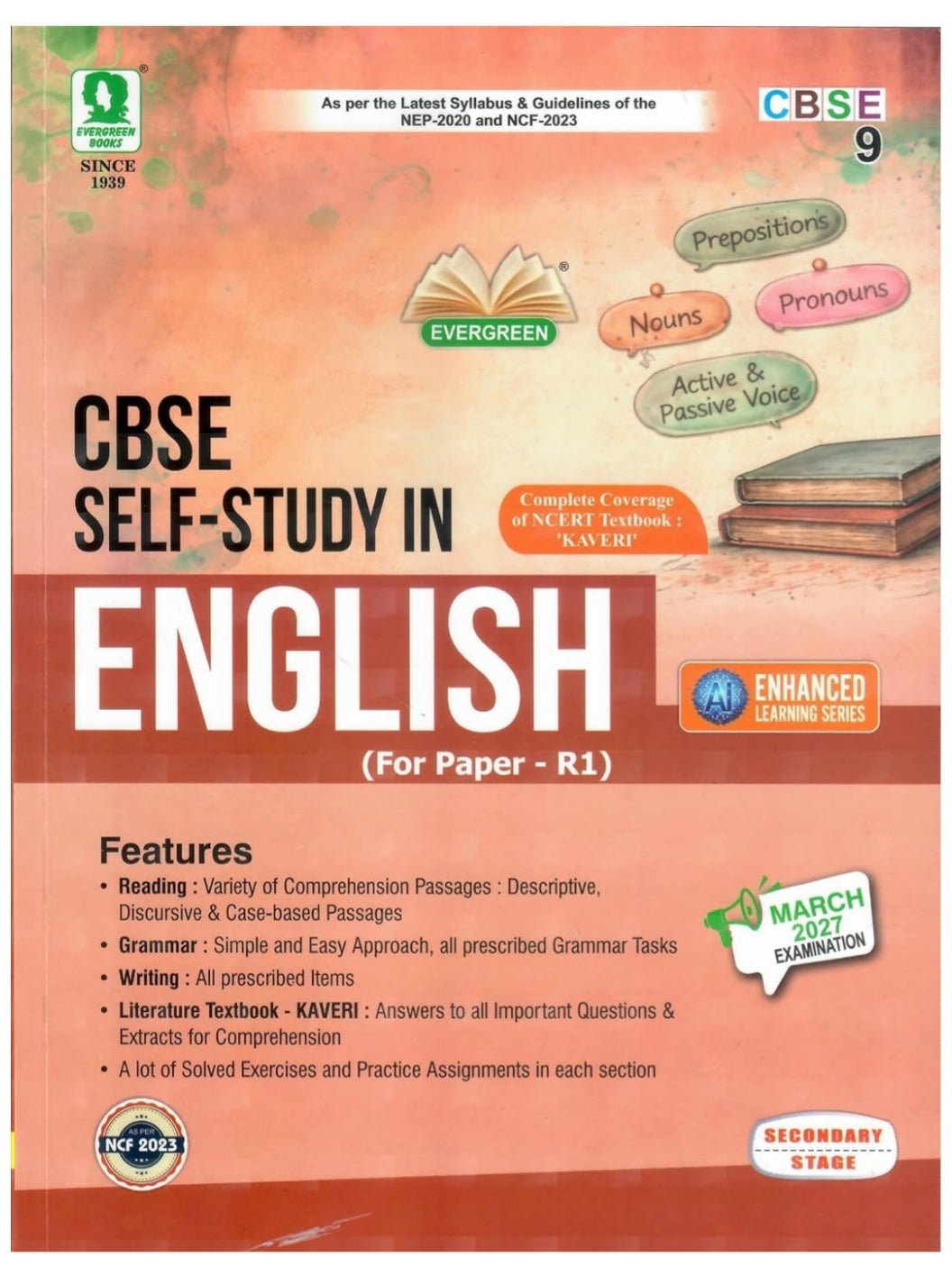 Evergreen CBSE Self-Study  English Language and Literature for Class 9