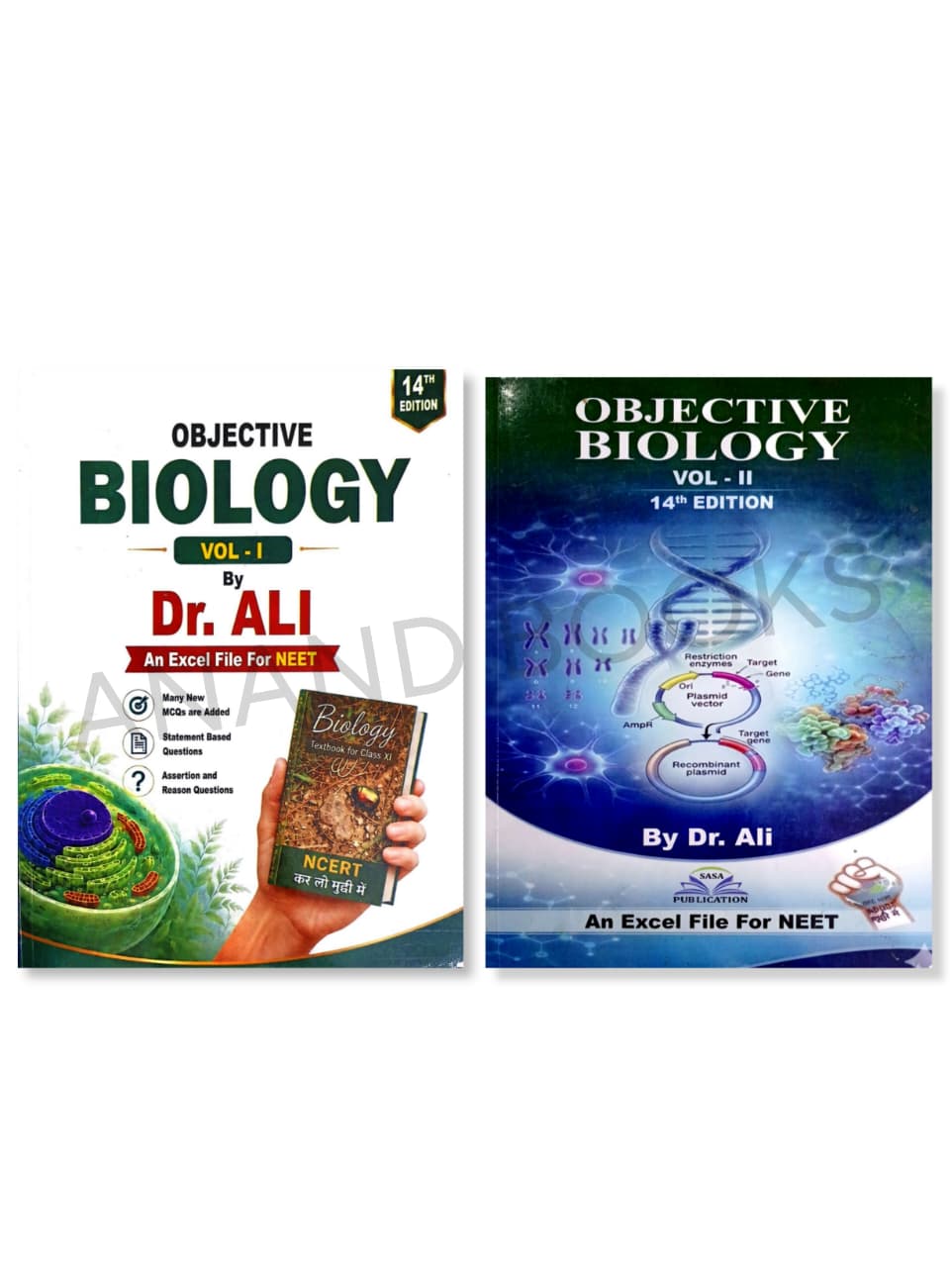 Dr Ali Objective Biology Volume 1 & 2, NEET Guide Book by Dr. Ali & Jugnu Ali (Set of 2 Book) 14th Edition(2025) - Neet Biology