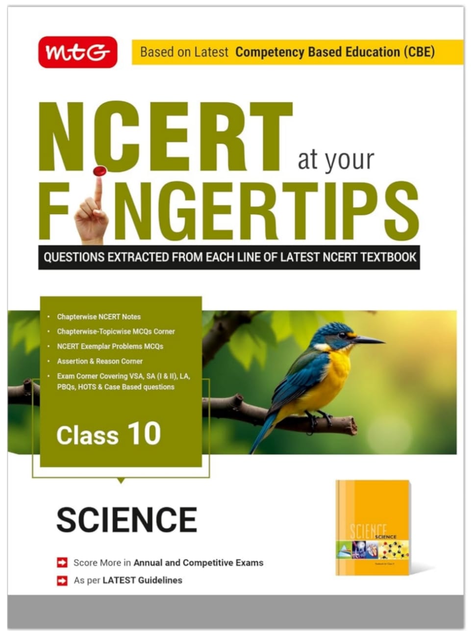 MTG Class-10 NCERT at your Fingertips Science - Chapterwise Topicwise Practice Corner, NCERT Exemplar Problems MCQs, NCERT Notes, Assertion & Reason | As Per New NCERT Syllabus & CBE Pattern