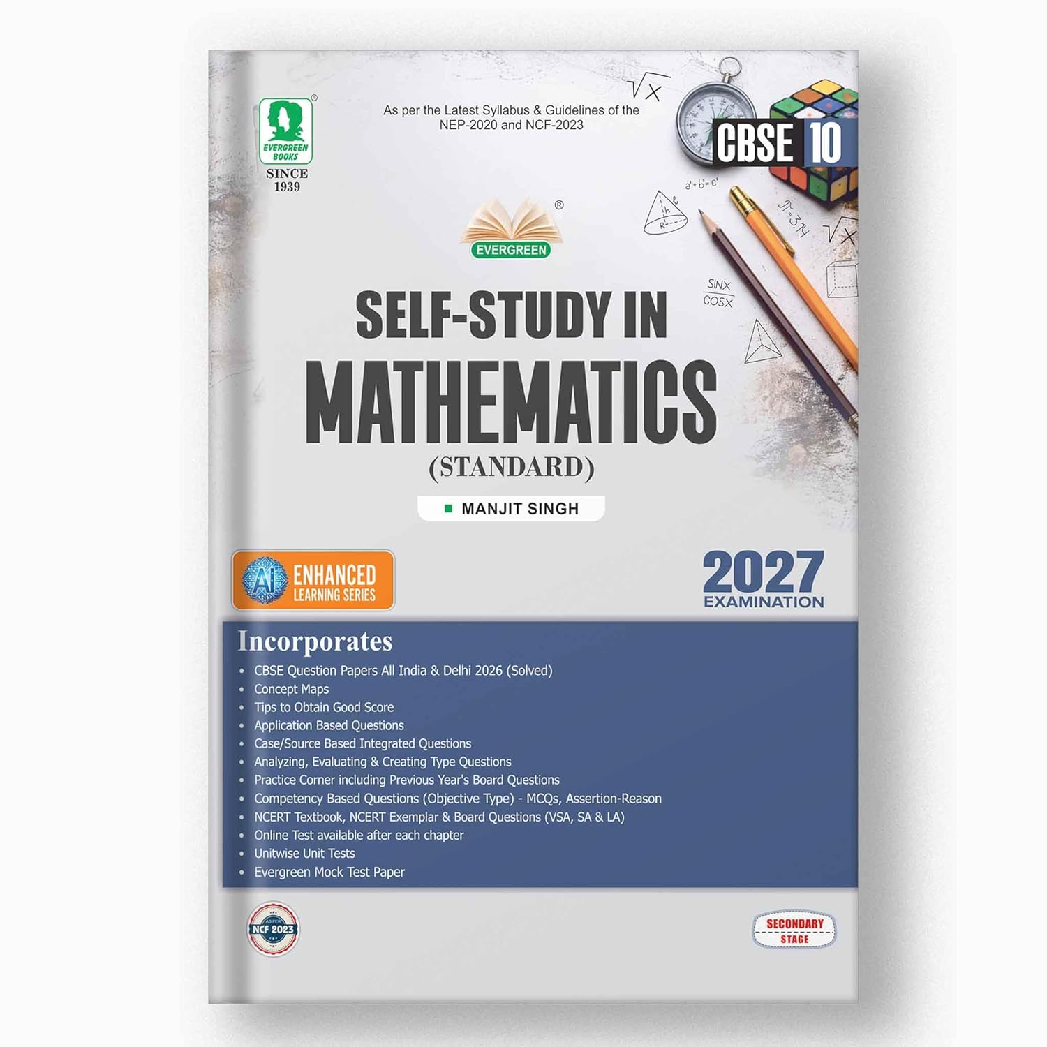 Evergreen CBSE Self-Study  Mathematics for Class 10