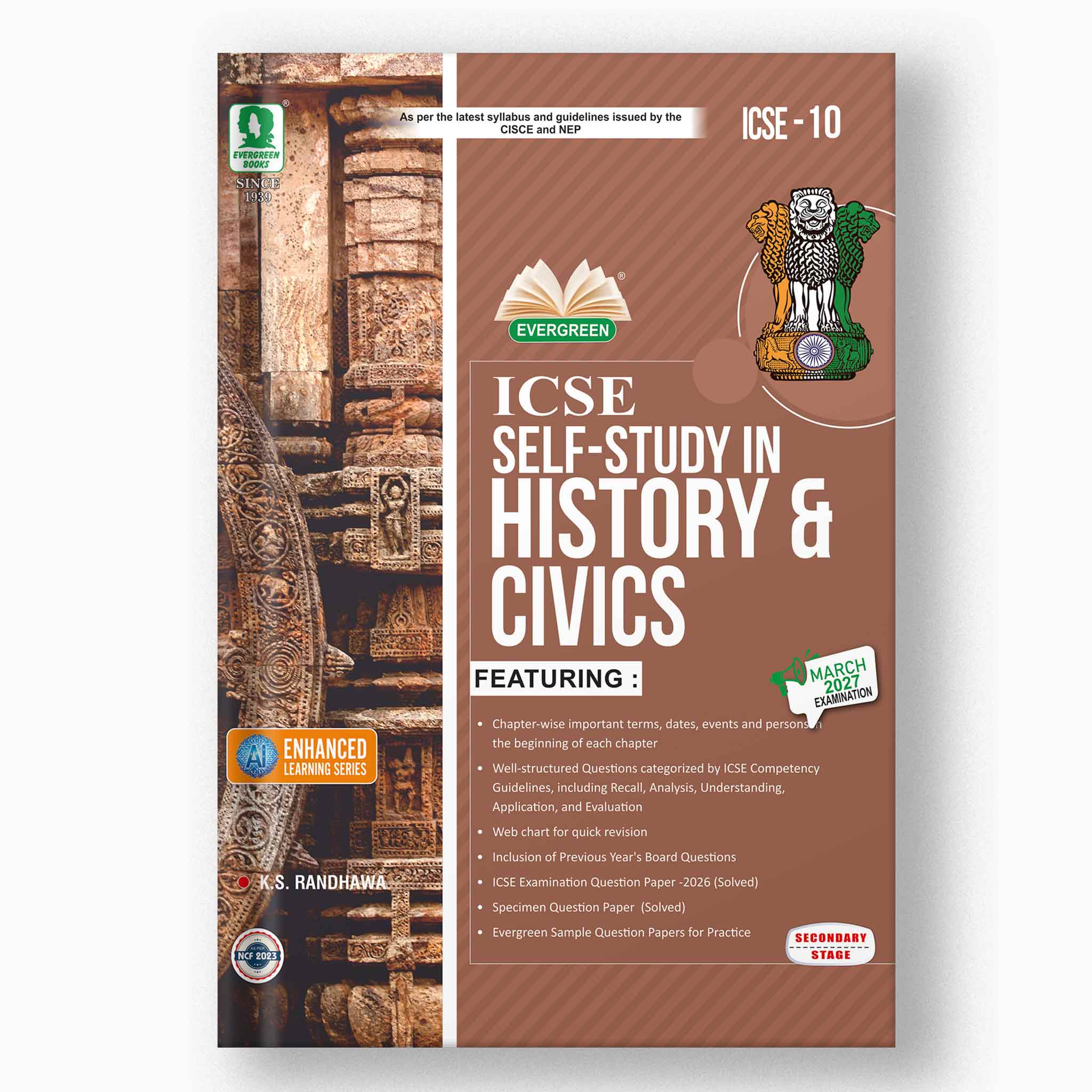 Evergreen ICSE Self Sudy History and Civics for Class 10