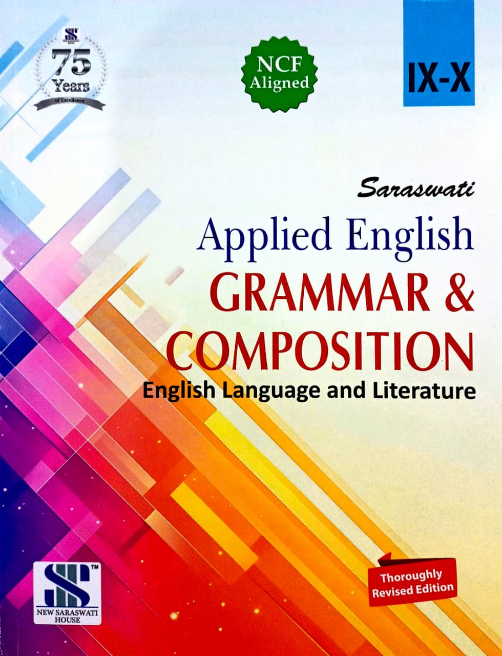 Saraswati Applied English Grammar and Composition Class 9 and 10 Revised 2026 Edition | Latest Updated Edition of Applied English Grammar Useful for CBSE 2026 Exams