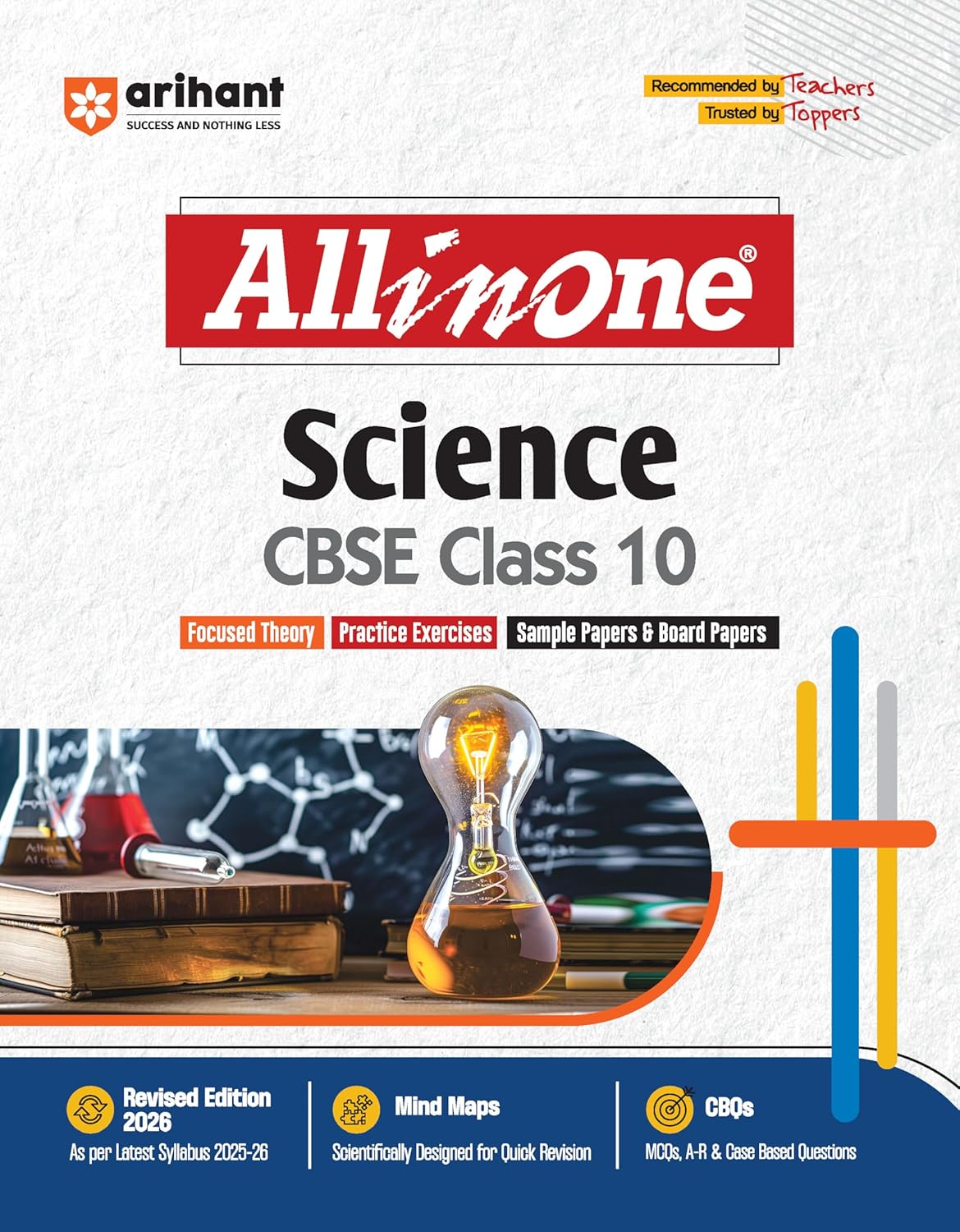 Arihant All in One Science Class 10 for CBSE Exams 2025-26 | Revised Edition as per latest syllabus | Mind Maps, CBQs, Focused Theory, Practice Exercises, Sample Papers