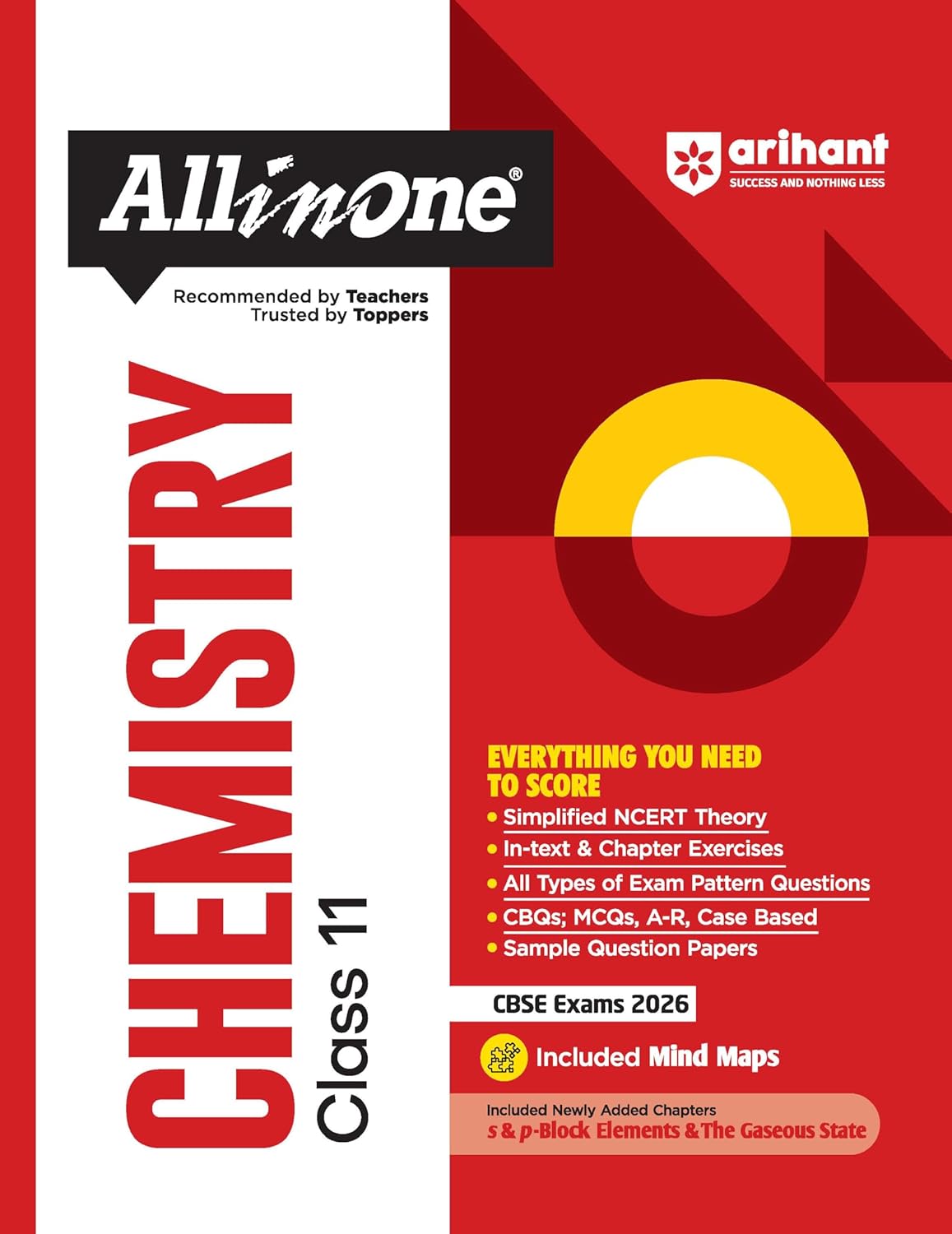 Arihant All in One Chemistry Class 11 for CBSE Exams 2025-26 | Simplified Theory, Topicwise Illustrations & Practice Questions, All Types of Exam ... Upto 2025, Mind Maps, & Project Work
