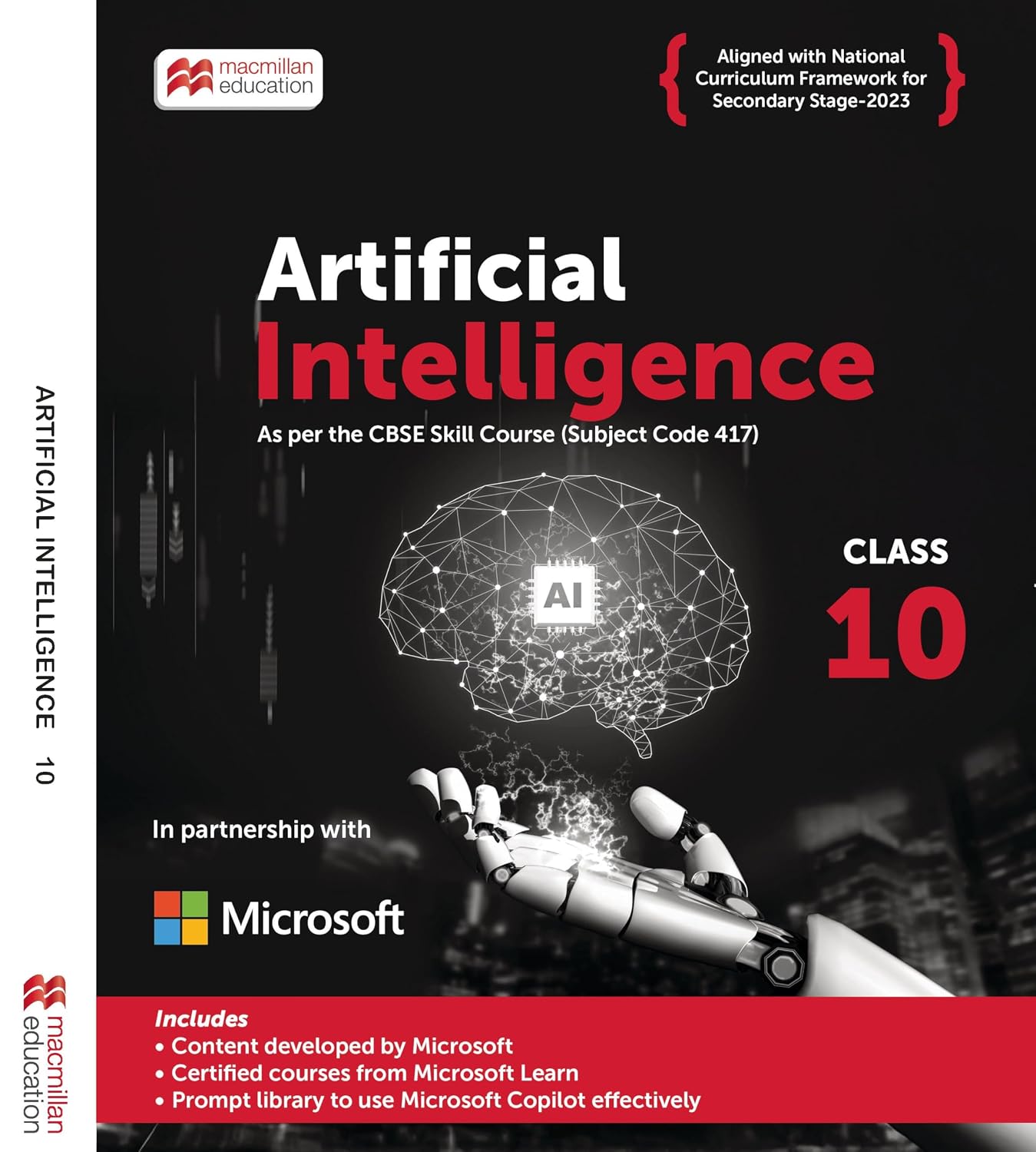 Artificial Intelligence for Class 10 | CBSE Skill Course 417 | NEP 2020 & NCF 2023 Aligned AI Textbook with Activities, Projects & Microsoft Copilot Learning Support