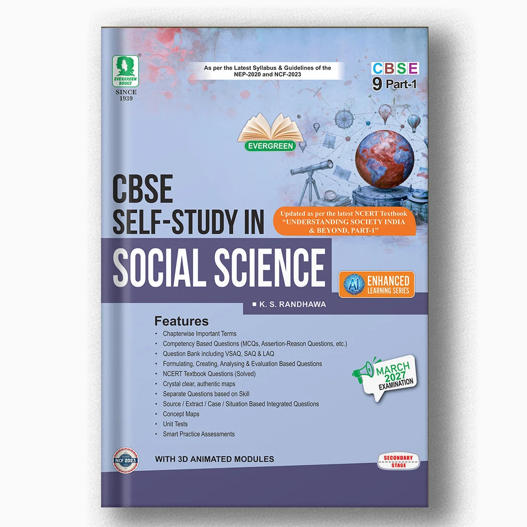Evergreen CBSE Self-Study In Social Science - 09 - Part-1